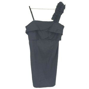 NWT Dots One Shoulder Strap Ruffled Mini Dress